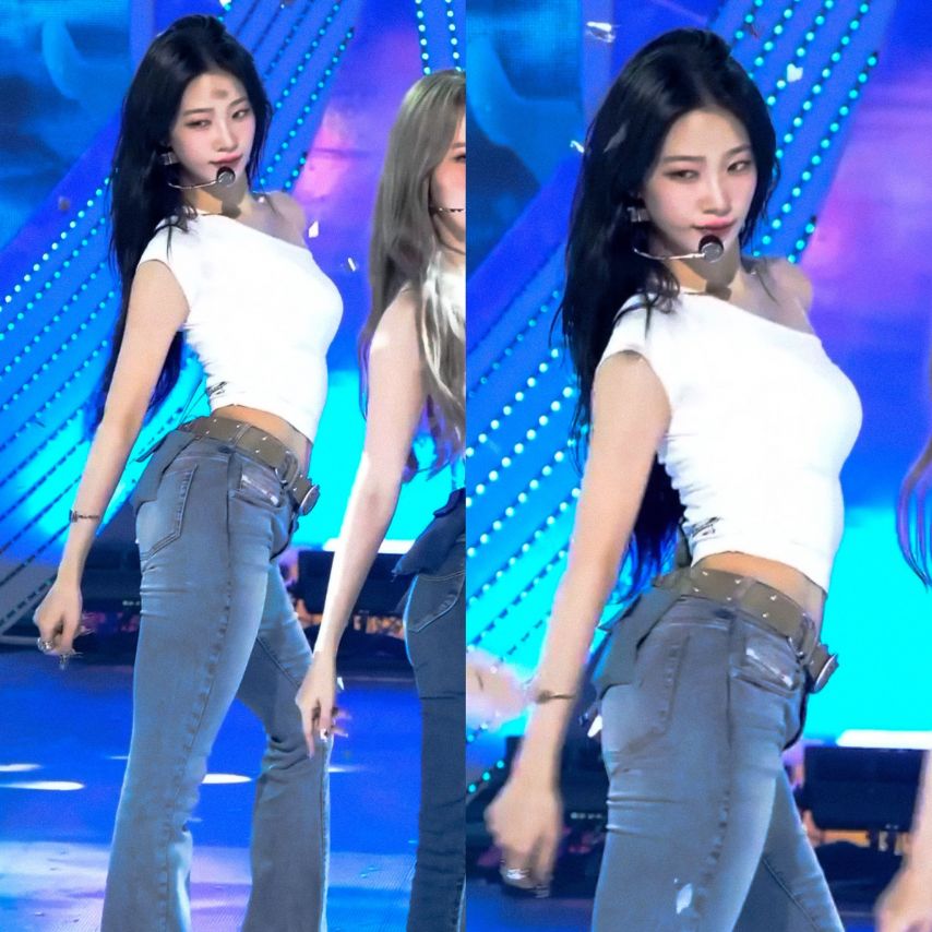청바지핏 좋은 상큼한 미모 르세라핌 카즈하1_5.jpg
