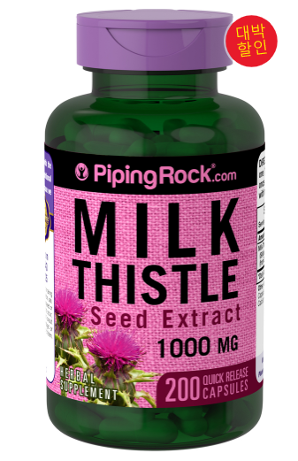 알리익스프레스카페-kr.pipingrock.com-Milk Thistle Seed Extract 1000 mg 200 Capsules _ Benefits & Uses _ Piping Rock Health Products.png