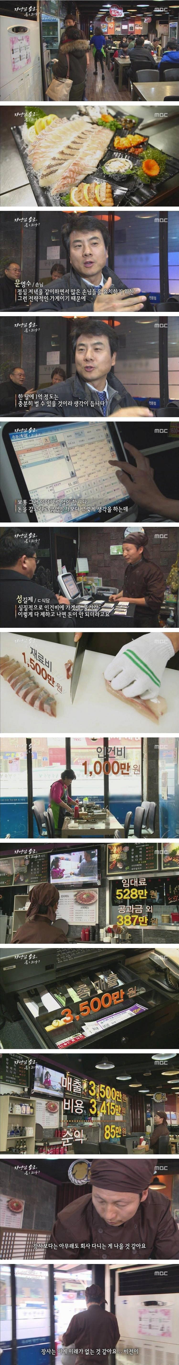 매출이 3,500만원인데 순이익이 85만원이라는 횟집1.jpg