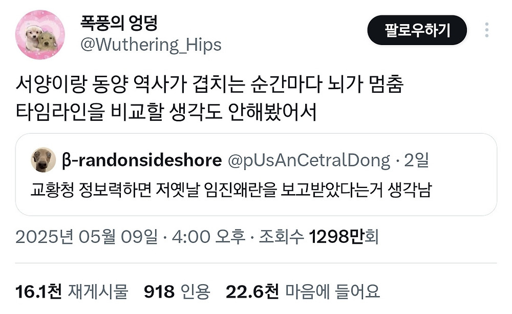 서양이랑 동양 역사가 겹치는 순간마다 뇌가 멈춤1.jpg