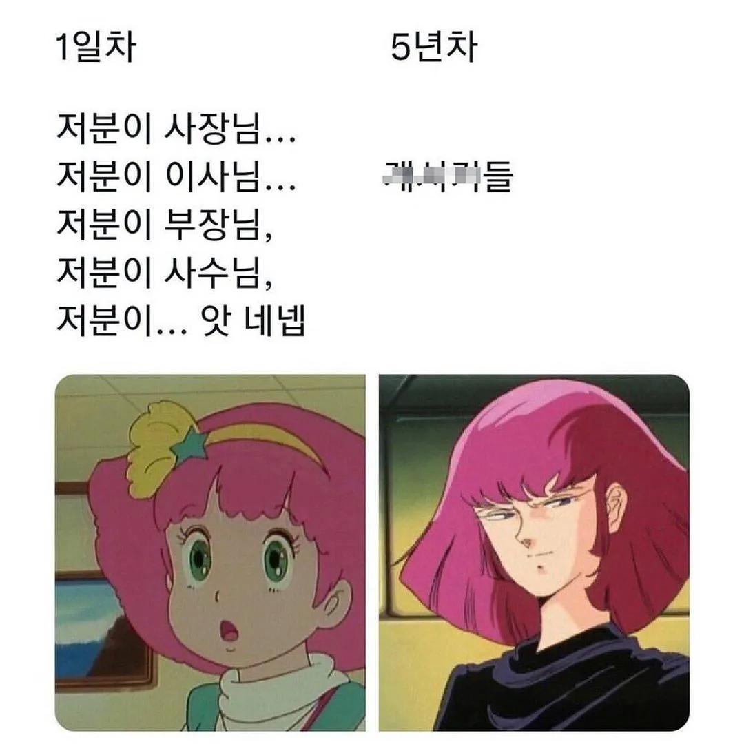 출근 1일차 vs 5년차.png.jpg